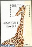 Tanzania 1999 Giraffe S/s, Mint NH, Nature - Animals (others & Mixed) - Giraffe - Tanzanie (1964-...)