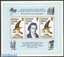 Solomon Islands 1985 J.J. Audubon S/s, Mint NH, Nature - Birds - Solomoneilanden (1978-...)