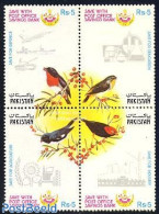 Pakistan 1987 Birds 4v [+], Mint NH, Nature - Science - Transport - Birds - Chemistry & Chemists - Aircraft & Aviation.. - Scheikunde