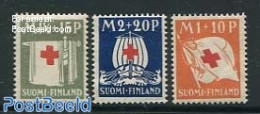 Finland 1930 Red Cross 3v, Mint NH, Health - Transport - Red Cross - Ships And Boats - Unused Stamps