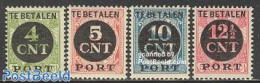 Netherlands 1924 Postage Due, Overprints 4v, Mint NH - Taxe