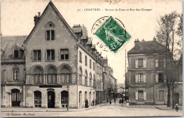 28 CHARTRES - Bureau De Poste Et Rue Des Changes  - Otros & Sin Clasificación