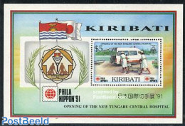 Kiribati 1991 New Hospital S/s, Mint NH, Health - Transport - Health - Automobiles - Cars