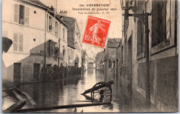 92 COURBEVOIE - Crue De 1910, La Rue Saint Germain  - Autres & Non Classés