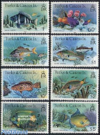 Turks And Caicos Islands 1981 Fish 8v (with Year 1981), Mint NH, Nature - Fish - Fishes