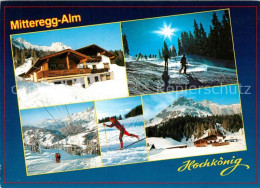 73243750 Muehlbach Hochkoenig Mitteregg Alm Wintersportplatz Alpenpanorama Muehl - Autres & Non Classés