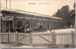 50 CHERBOURG - La Gare De Départ  - Andere & Zonder Classificatie