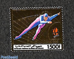 Comoros 1990 Olympic Winter Games 1v, Gold, Mint NH, Sport - Olympic Winter Games - Skating - Komoren (1975-...)