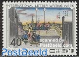 Japan 1962 Letter Week 1v, Mint NH, Post - Art - Bridges And Tunnels - Neufs