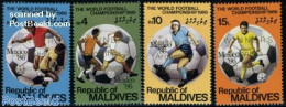 Maldives 1986 World Cup Football Winners 4v, Mint NH, Sport - Football - Maldives (1965-...)