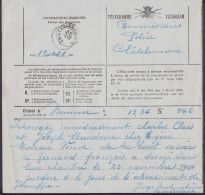 Télégramme Déposé à Namur - Càd Octogon. Bureau D'arrivée CHATELINEAU /28 FEVR 1905 - Telegrams