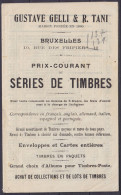 Catalogue Gelli & Tani Bruxelles -  Prix Courant De Séries De Timbres - Non Daté - Catalogues De Maisons De Vente