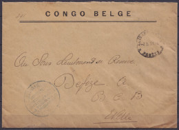 Env. Entête "CONGO BELGE" En Franchise S.M. Càd ELISABETHVILLE /-7.5.1928 Pour Militaire E/V - Cachet "CONGO BELGE / PRO - Cartas & Documentos