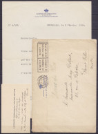 LAC "Secrétariat … Duc Et Duchesse De BRABANT" En Franchise Flam. BRUXELLES 1/3.II 1932 Pour SAINT-GILLES - Griffe "Serv - Storia Postale