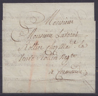 L. Datée 11 Février 1806 De GAND Par Porteur Pour TERMONDE - Port "II" à La Craie Rouge - 1794-1814 (French Period)