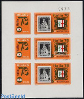 Hungary 1976 ITALIA 76 M/s Imperforated, Mint NH, Philately - Stamps On Stamps - Unused Stamps