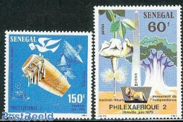 Senegal 1979 Philexafrique 2v, Mint NH, Nature - Performance Art - Science - Trees & Forests - Music - Telecommunication - Rotary, Lions Club