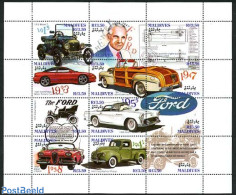 Maldives 1993 100 Years Ford 12v M/s, Mint NH, Transport - Automobiles - Coches