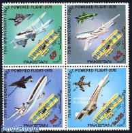 Pakistan 1978 Wright Brothers 4v [+], Mint NH, Transport - Aircraft & Aviation - Aerei