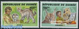 Guinea, Republic 2006 Scouting, Wildcats 2v, Mint NH, Nature - Sport - Cat Family - Scouting - Other & Unclassified