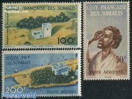 French Somalia 1947 Airmail Definitives 3v, Mint NH - Other & Unclassified