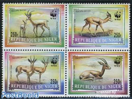 Niger 1998 WWF, Gazelle 4v [+], Mint NH, Nature - Animals (others & Mixed) - World Wildlife Fund (WWF) - Níger (1960-...)