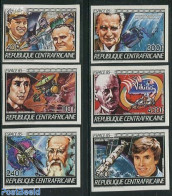 Central Africa 1985 Space Exploration 6v, Imperforated, Mint NH, Transport - Centrafricaine (République)