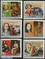 Central Africa 1985 Int. Youth Year 6v, Imperforated, Mint NH, Performance Art - Various - Centrafricaine (République)