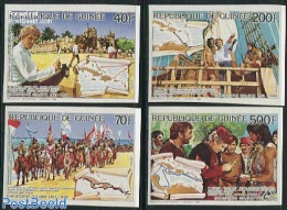 Guinea, Republic 1986 Chr. Columbus 4v, Imperforated, Mint NH, History - Nature - Transport - Various - Explorers - Ho.. - Explorateurs