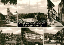 73243484 Langenberg Westfalen Bismarckturm Bachstrasse Sender Haus Meyberg  Lang - Autres & Non Classés