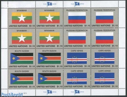 United Nations, New York 2013 Flags M/s, Mint NH, History - Flags - Other & Unclassified