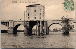 78 POISSY - Le Pont Et Le Vieux Moulin. - Poissy