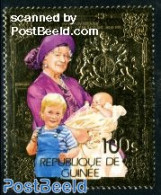 Guinea, Republic 1985 Queen Mother 1v, Gold, Mint NH, History - Kings & Queens (Royalty) - Familles Royales