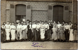 77 VILLEROY - CARTE PHOTO - Groupe De Femme Sortie D'usine - Other & Unclassified