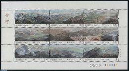 China People’s Republic 2015 Yellow River 9v M/s, Mint NH, Nature - Sport - Water, Dams & Falls - Mountains & Mounta.. - Neufs