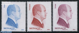 Monaco 2016 Definitives 3v (with Year 2016), Mint NH - Ungebraucht