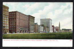 ETATS UNIS - CHICAGO - Michigan Boulevard Looking North From Congres Street - Chicago