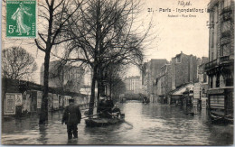 75016 PARIS - Auteuil  Rue Gros Pendant La Crue De 1910 - Arrondissement: 16