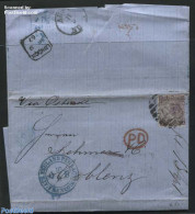 Great Britain 1867 Letter From London To Coblenz (D), Postal History - Autres & Non Classés