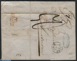 Germany, Prussia 1848 Letter From Lennep To Amsterdam, Postmark Pruissen A (red), Postal History - Other & Unclassified