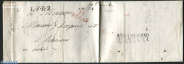 France 1819 Letter From Arras To Schiedam (NL), Postal History - Covers & Documents