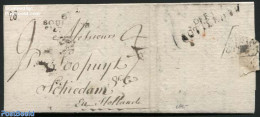 France 1815 Letter From Boulogne To Schiedam (NL), Via Rotterdam, Postal History - Briefe U. Dokumente