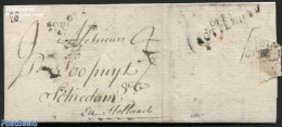 France 1815 Letter From Boulogne To Schiedam (NL), Via Rotterdam, Postal History - Cartas & Documentos