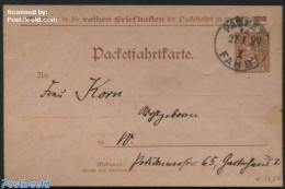 Germany, Empire 1899 Parcel Card 2pf, Postal History - Brieven En Documenten