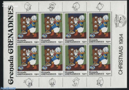 Grenada Grenadines 1984 Christmas M/s, Mint NH, Religion - Christmas - Art - Disney - Weihnachten