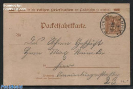 Germany, Empire 1898 Postcard (folded) Berliner Packetfahrt, Postal History - Briefe U. Dokumente