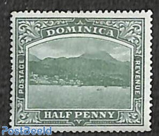 Dominica 1903 1/2d, Roseau, WM CC, Stamp Out Of Set, Unused (hinged) - Dominikanische Rep.