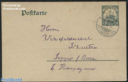 Germany, Colonies 1908 Postcard 5pf, Used Postal Stationary - Other & Unclassified