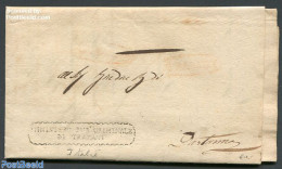 Italy 1838 Folding Cover From Trapani, Postal History - Non Classés