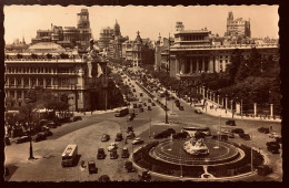 MADRID -Panorámica De La Plaza De La Cibeles Y Calle De Alcalá. - Madrid